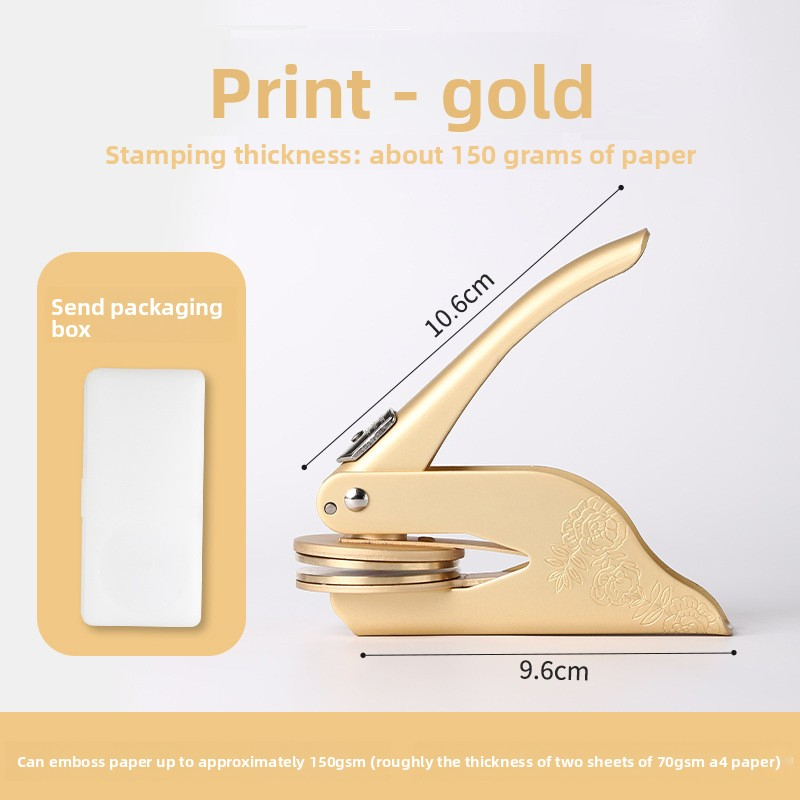 Custom Steel Stamp Advertising Embossing Book Embossing Machine