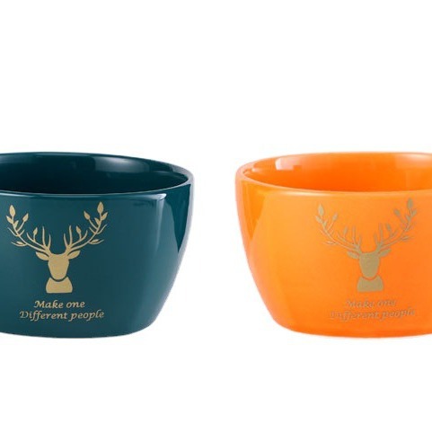 Ceramic tableware set including bowls and chopsticks