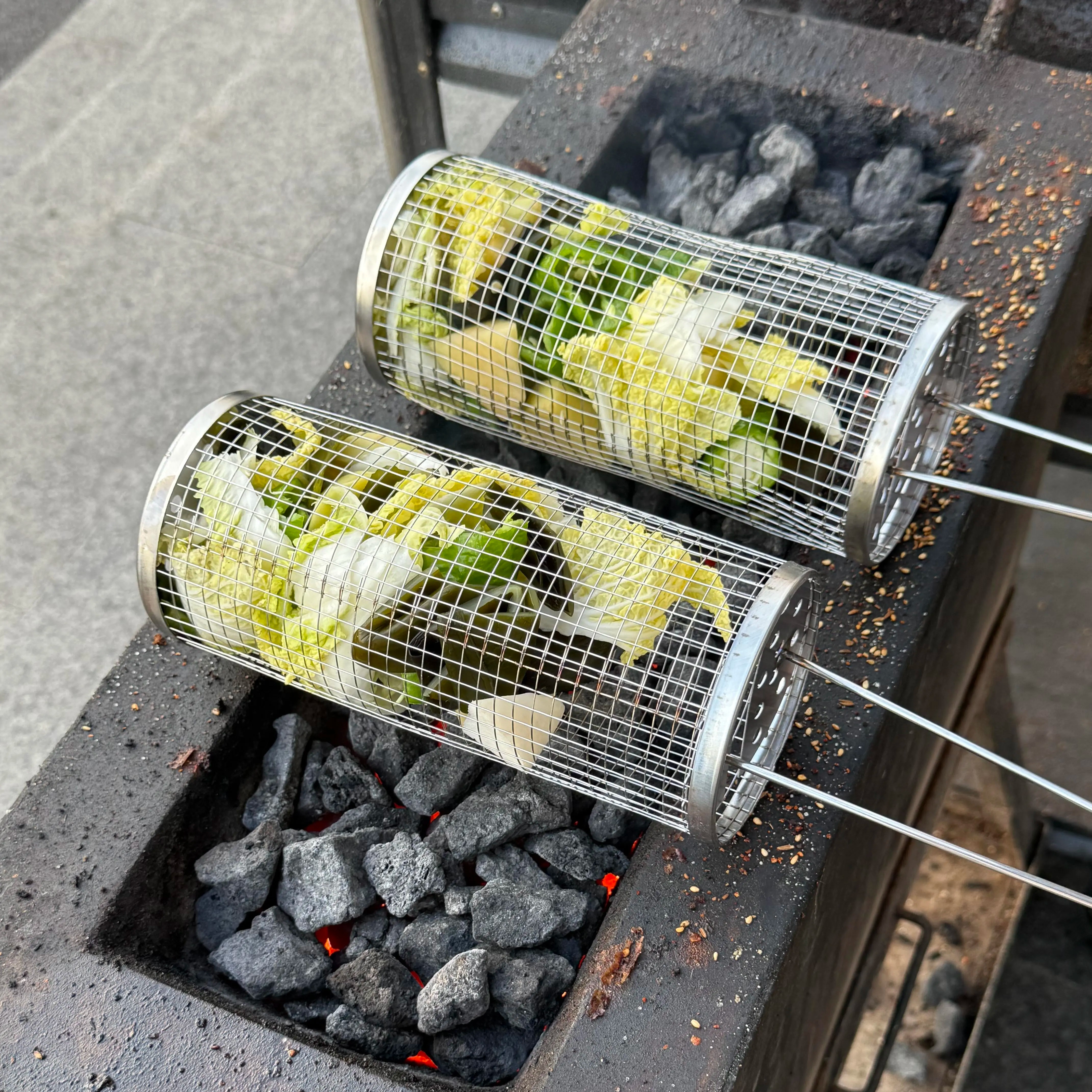 Grill Cage BBQ Cage Outdoor Camping Grill Rack