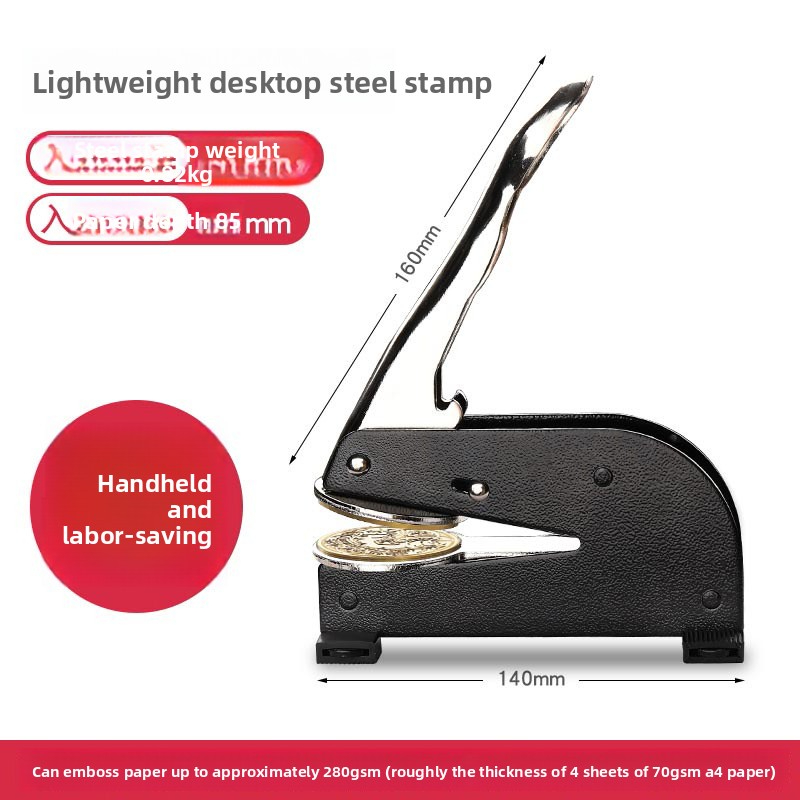 Custom Steel Stamp Advertising Embossing Book Embossing Machine