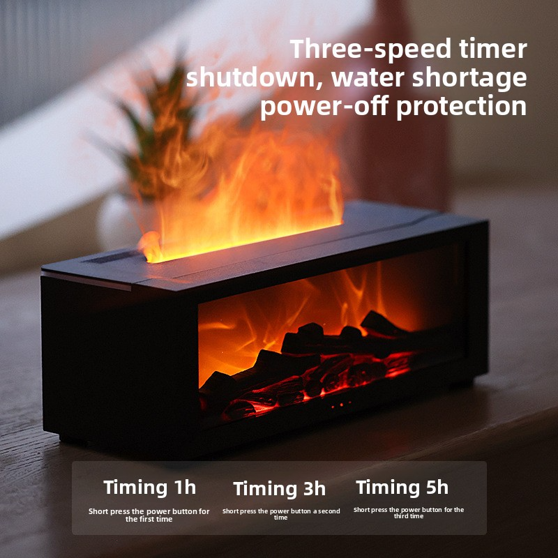 Desktop Simulation 3D Flame Fireplace Aromatherapy Machine