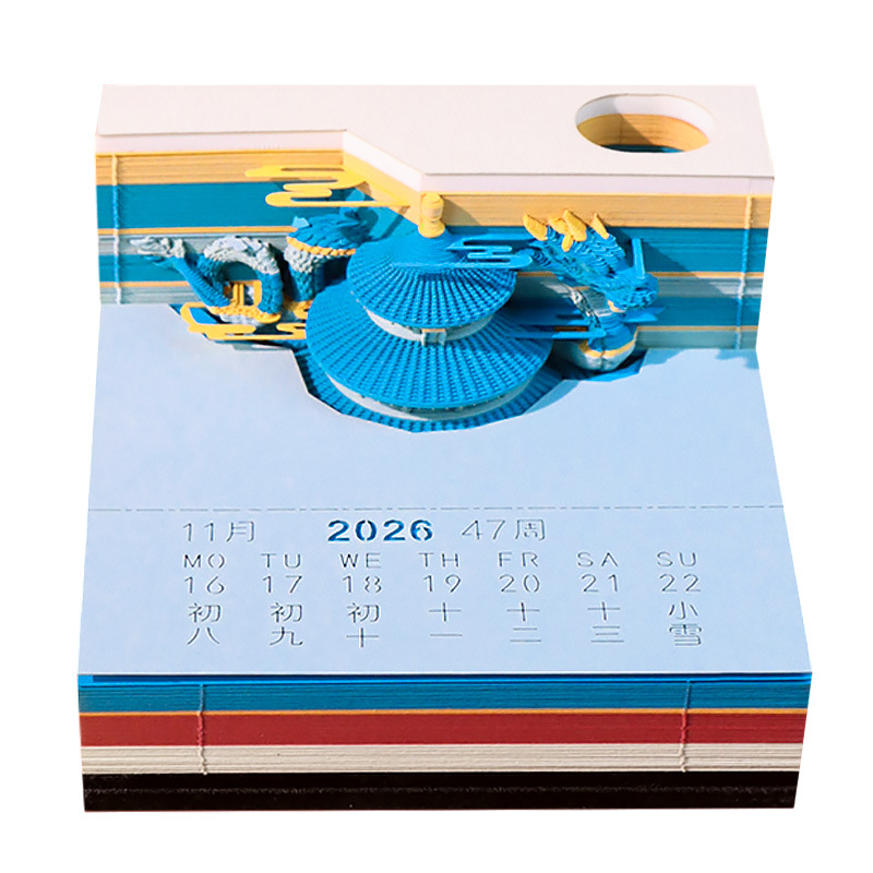 Paper carving calendar Harry Potter 3D stereo sticky note book