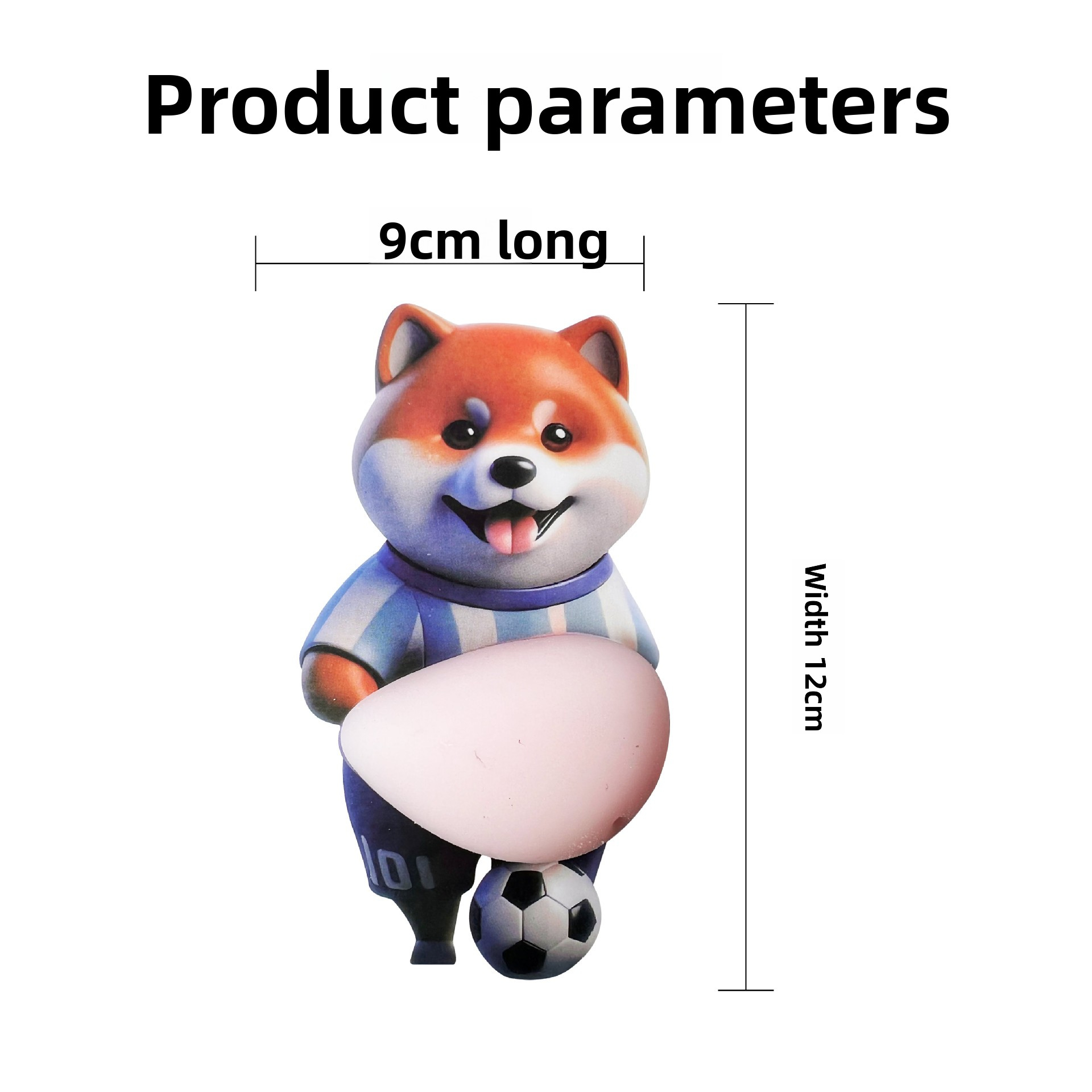 [Buy one, get three]Chubby Shiba Inu Squeeze Toy Stress Relief Car Sticker