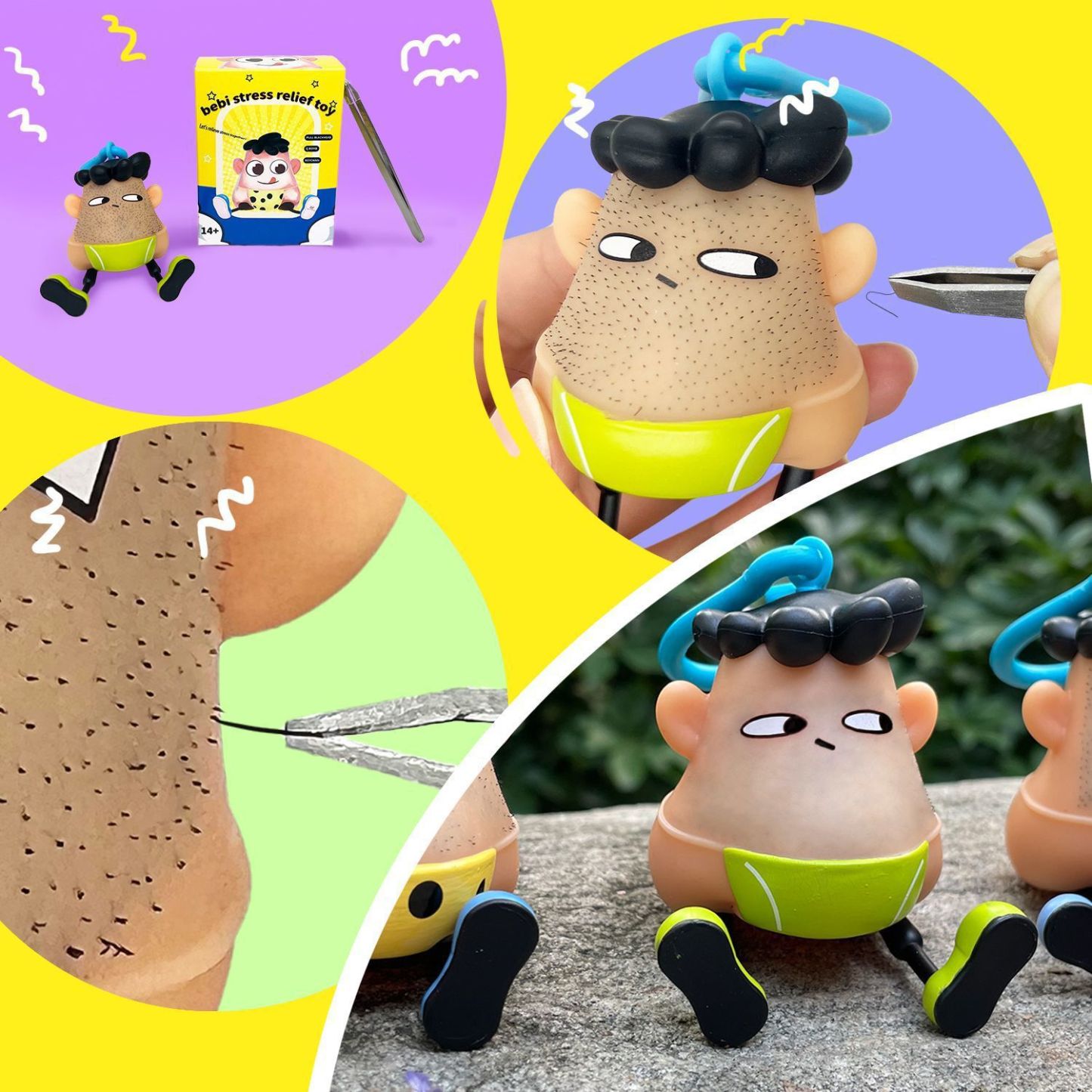 Blackhead squeezing stress-relief and venting toy