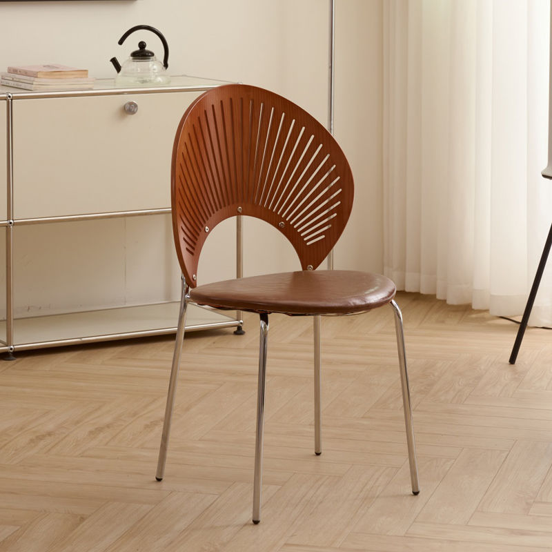 Nordic Shell Metal Dining Chair