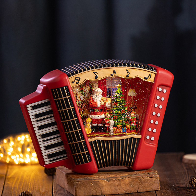 Christmas Music Box Snow Globe