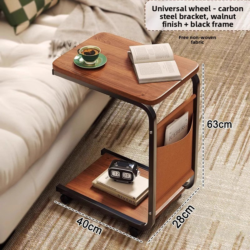 Light luxury movable coffee table