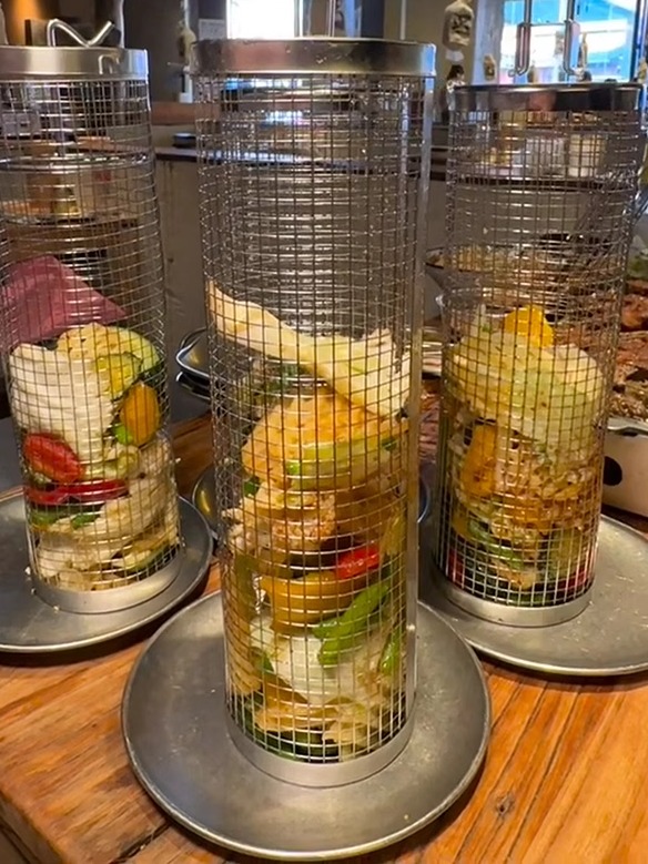 Grill Cage BBQ Cage Outdoor Camping Grill Rack