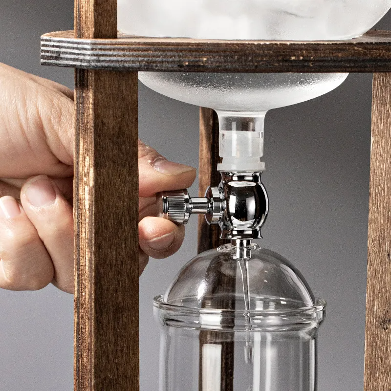 Wooden cold drip coffee maker cold brew pot