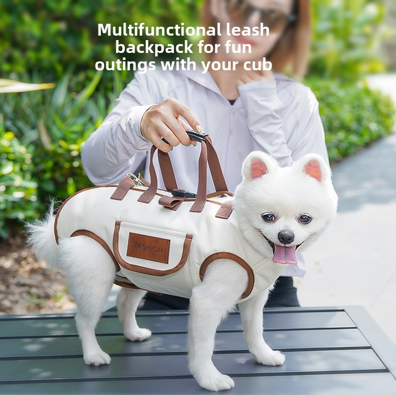 Cat Carrier Dog Carrier Outdoor Portable Breathable Small Dog Leash Bag Handheld Crossbody