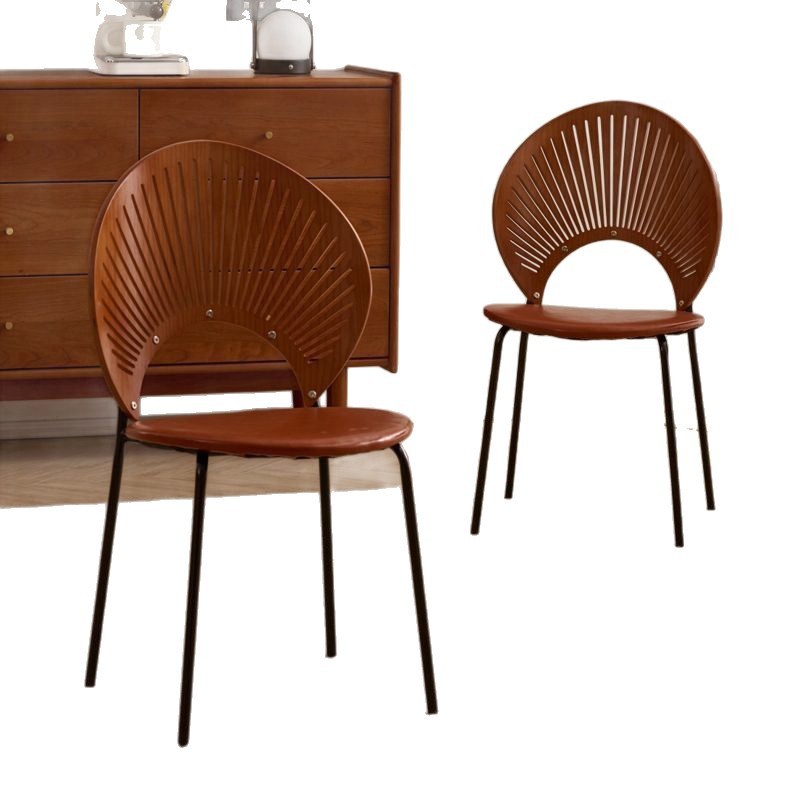 Nordic Shell Metal Dining Chair