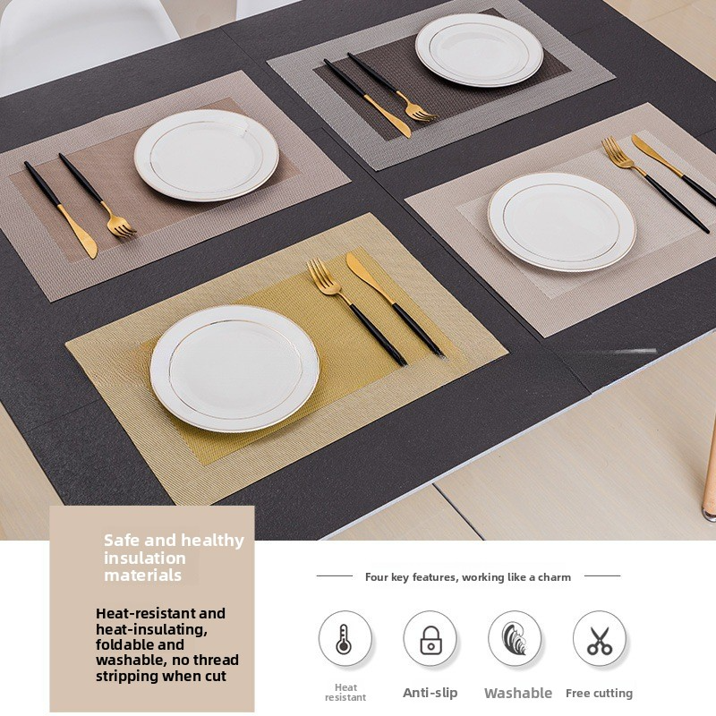 Placemat: waterproof, oil-proof and heat-insulating table mat