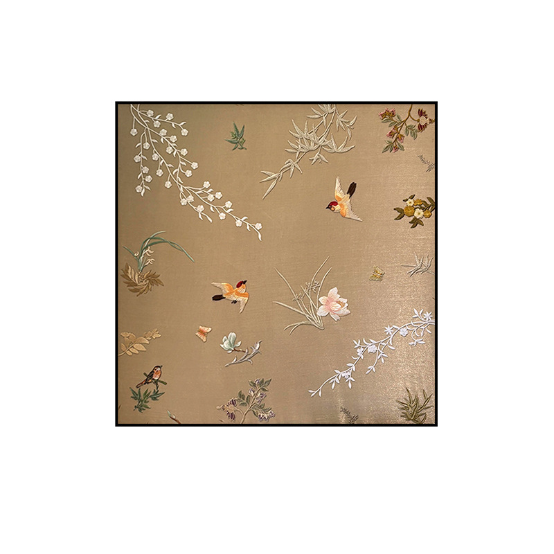 Chinese-style art square decorative retro high-end wall painting