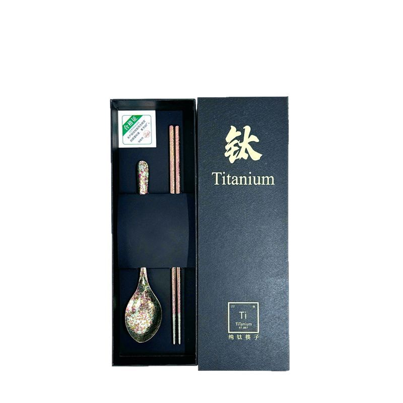 Pure titanium chopsticks - portable household tableware