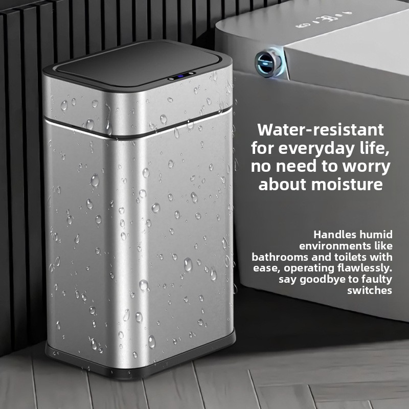 Large-capacity smart trash bin