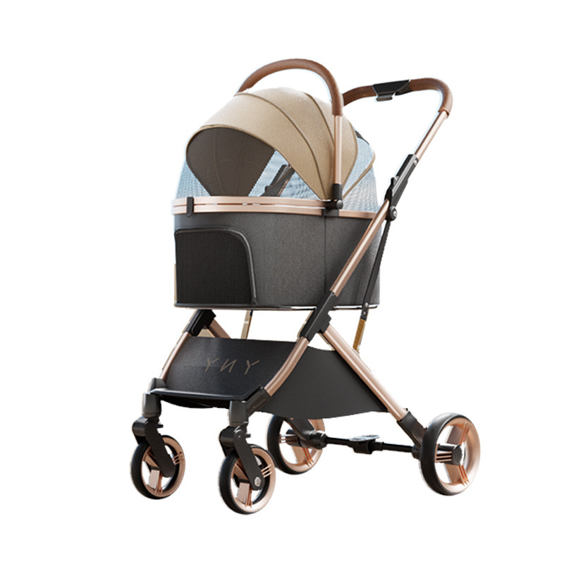 Multifunctional detachable high-end pet stroller