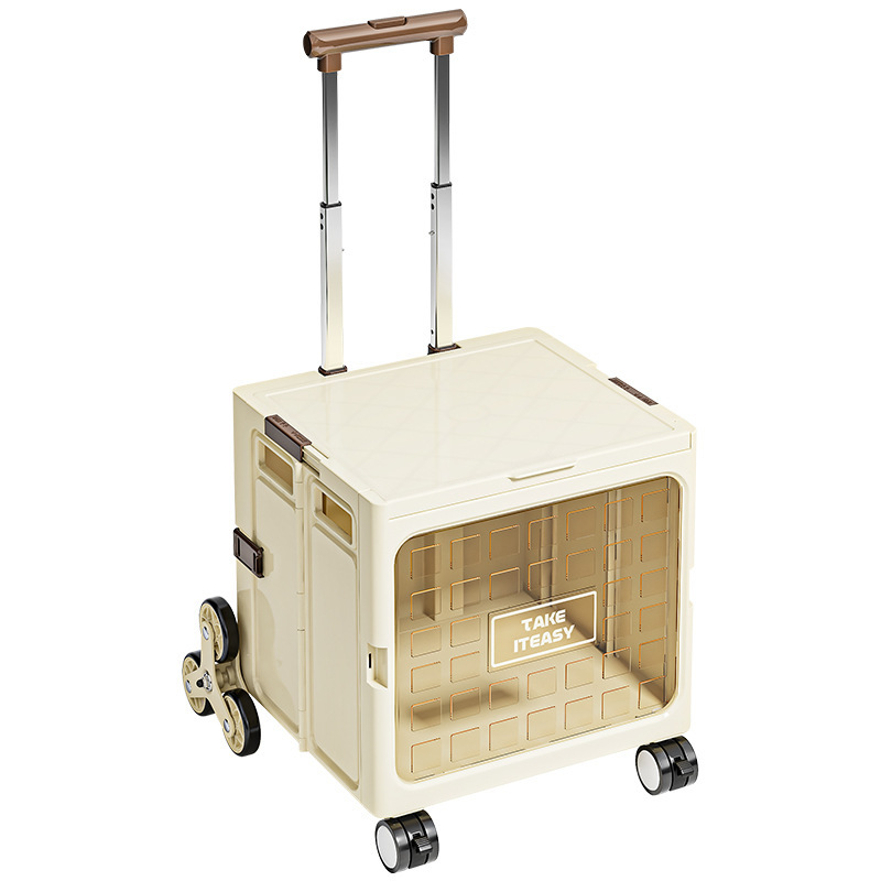 Outdoor foldable climbing cart