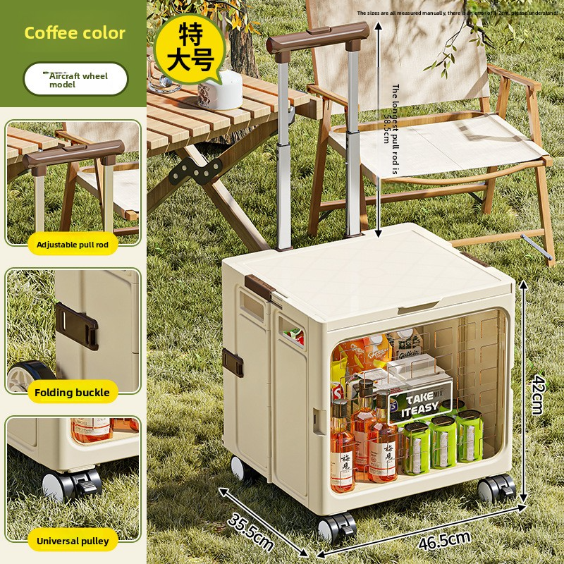 Outdoor foldable climbing cart