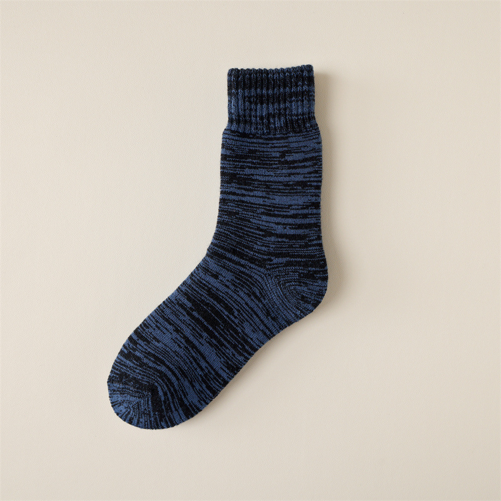 Winter fleece-lined thickened warm socks
