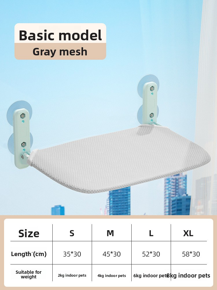 Suction cup foldable cat hammock cat climbing frame