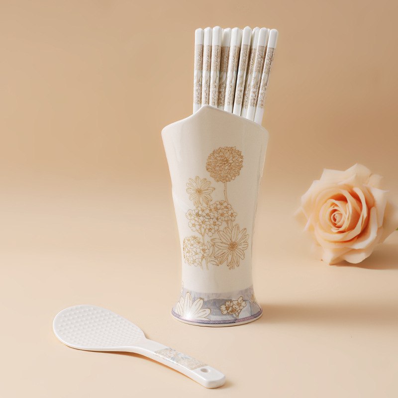 Ceramic Chopstick Set: Time Stroll