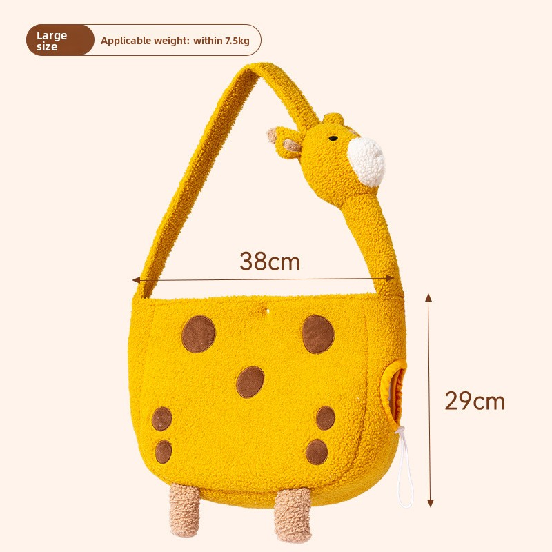 Cat Bag Dog Bag Portable Outing Bag Crossbody Bag Winter Warm