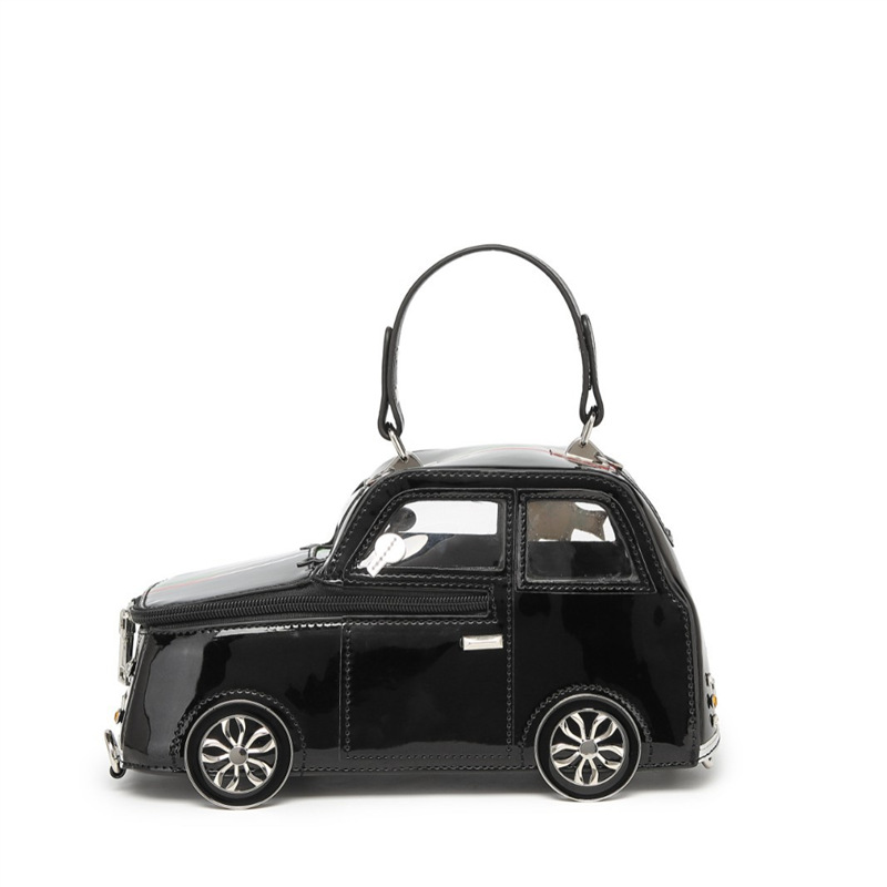 Car-shaped handbag 3D three-dimensional retro shoulder bag
