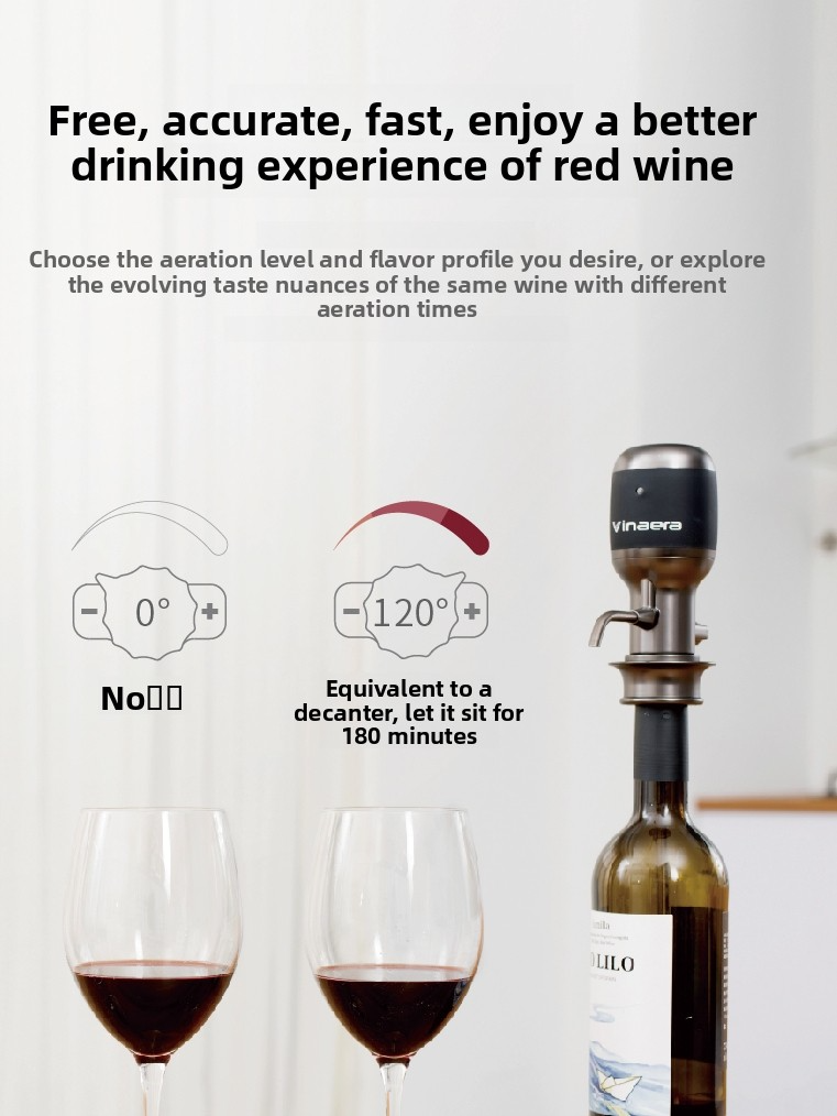Electronic decanter, household electric fast intelligent red wine dispenser, wine