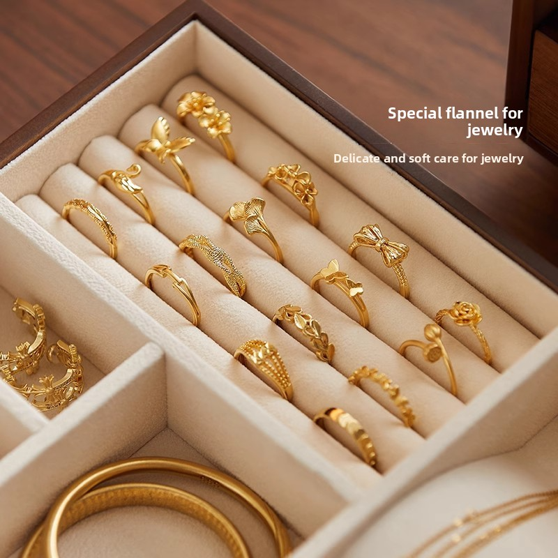 Solid wood jewelry box