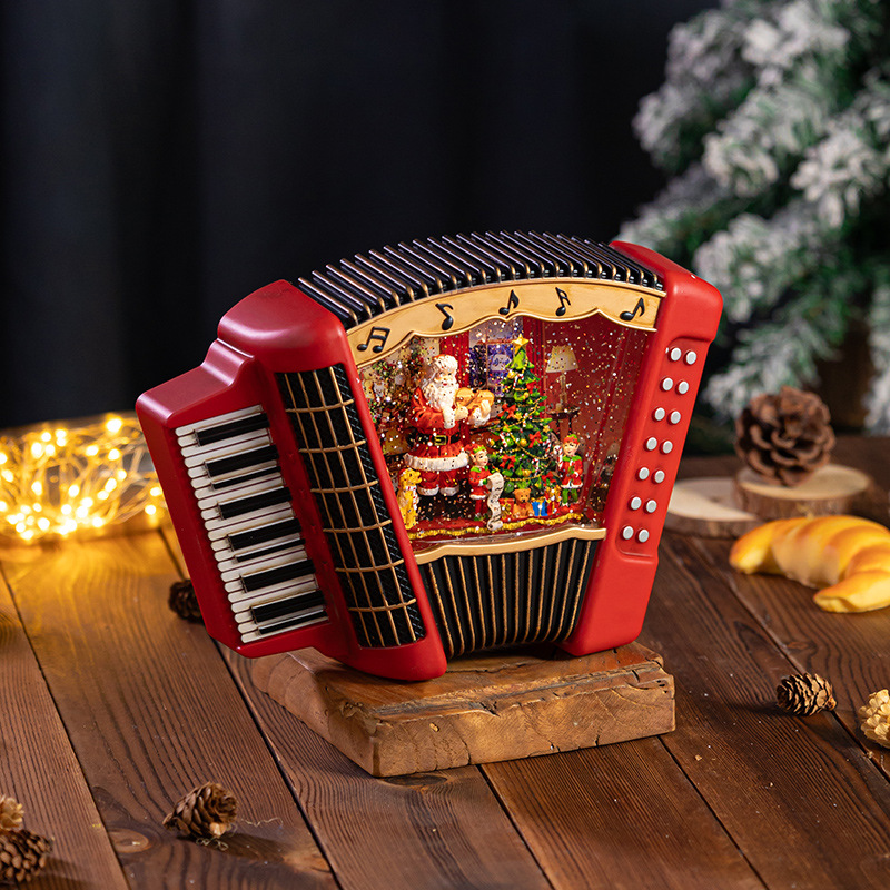 Christmas Music Box Snow Globe