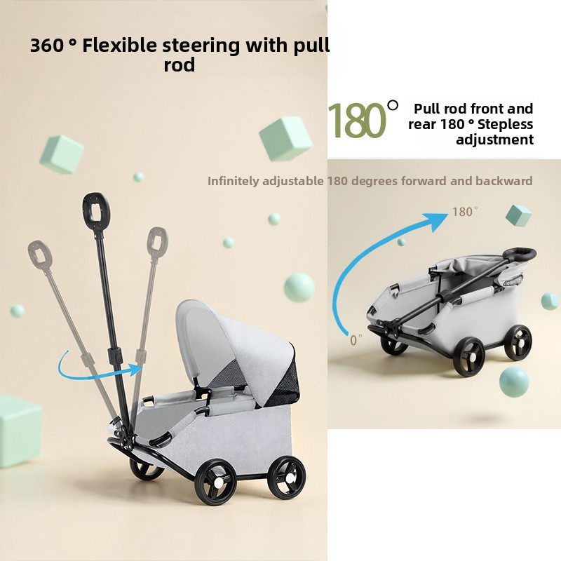 Portable small trolley for going out