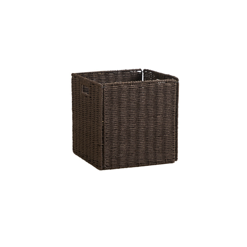 Collapsible clothing and toy rattan-like storage boxes