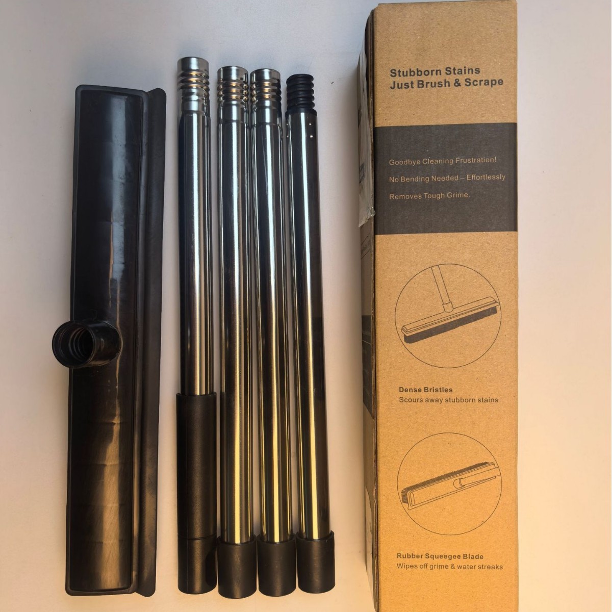 Stainless steel silicone cleaning brush