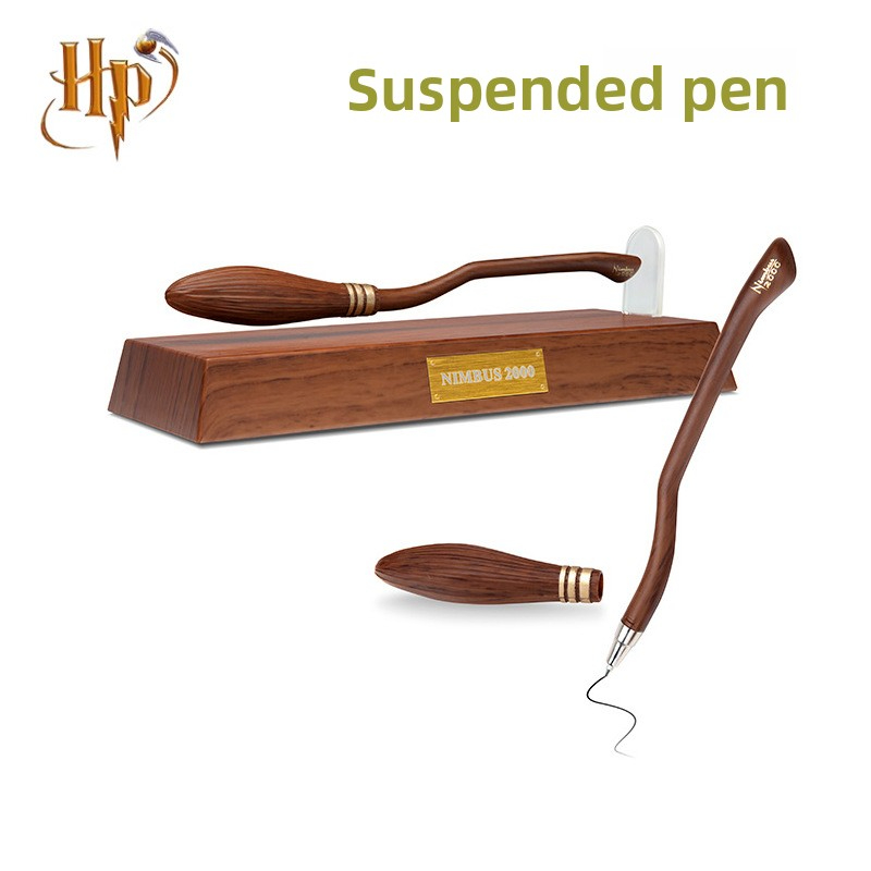 Harry Potter Flying Broom Floating Pen Light Wheel