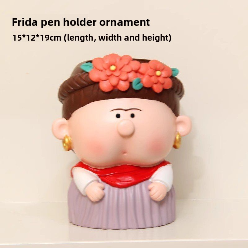 Girl with a Pearl Earring pen holder small ornament