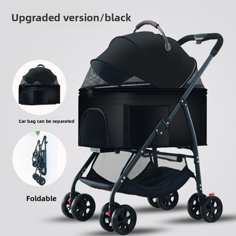 Multifunctional detachable high-end pet stroller