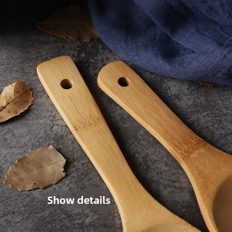 Bamboo rice spoon, household food-grade spatula, rice shovel, high-temperature resistant spatula