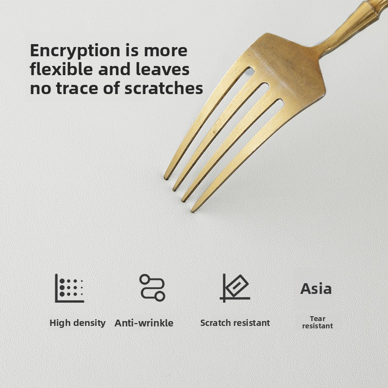 Cream Lambskin Tablecloth, Solid Color, Washable, Oil-proof and Waterproof Dining Table Cover