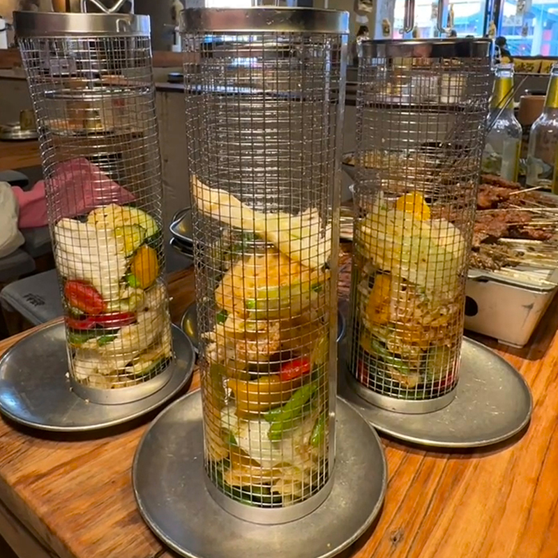 Grill Cage BBQ Cage Outdoor Camping Grill Rack