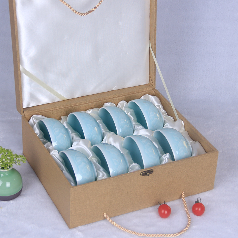 Ceramic bowl tableware 6/8-piece gift box set