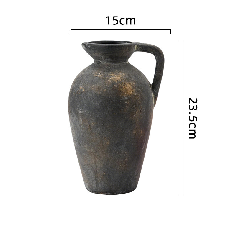 Wabi-sabi style ceramic vase