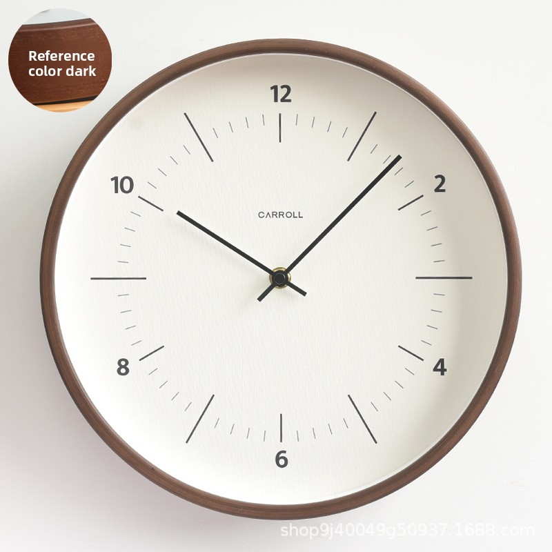Minimalist Nordic silent wall-mounted clock