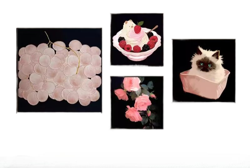 Margaret Combination Decorative Art Hanging Painting