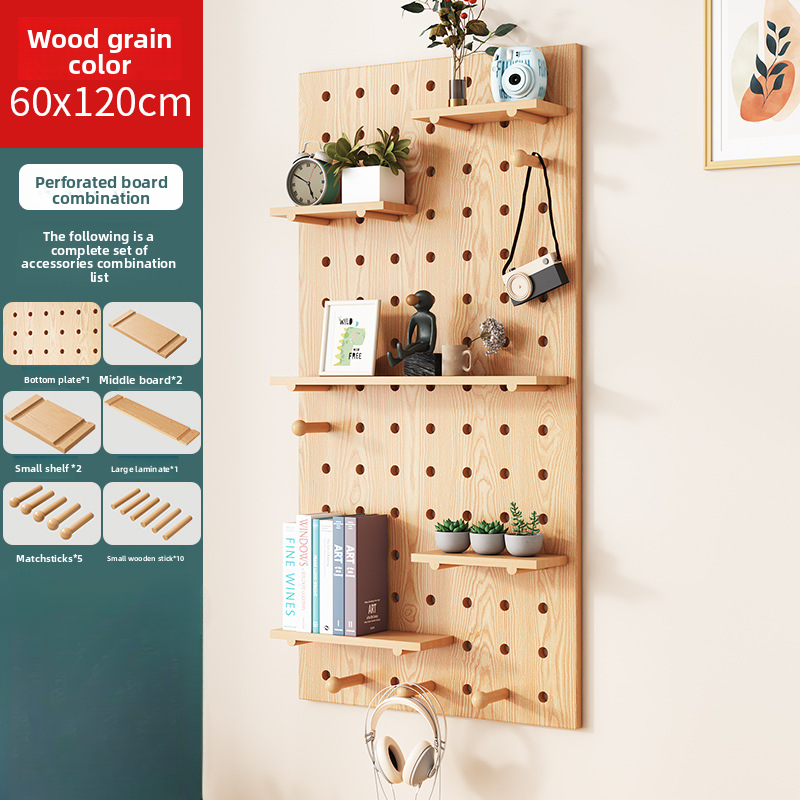 Hole board wall display rack