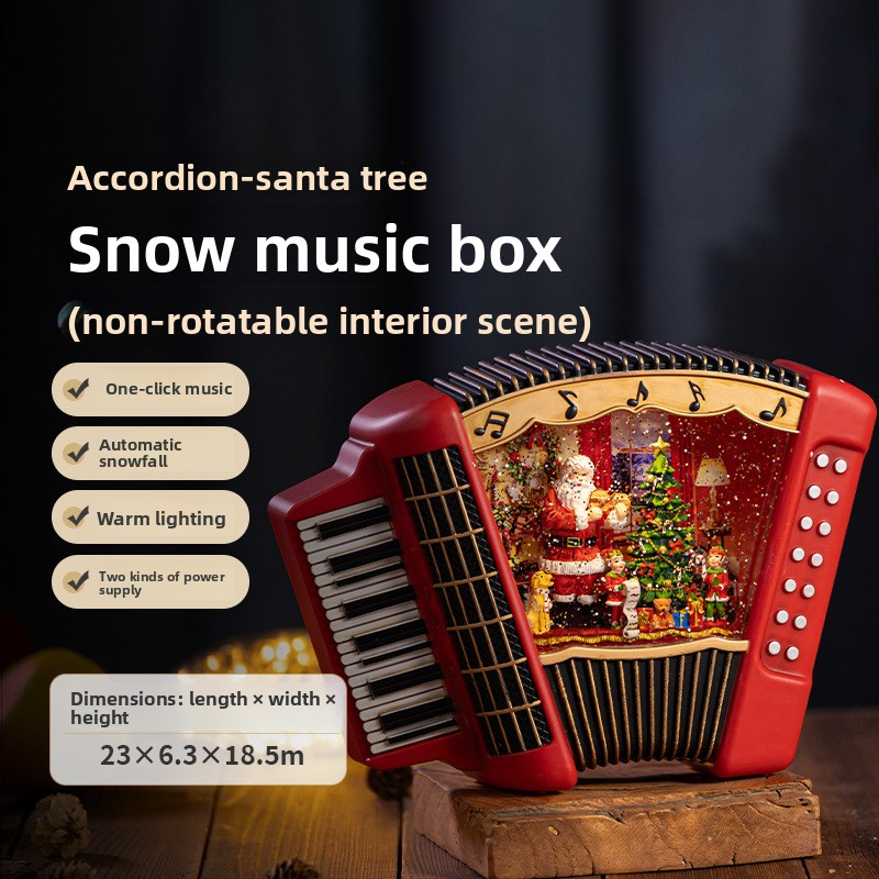 Christmas Music Box Snow Globe