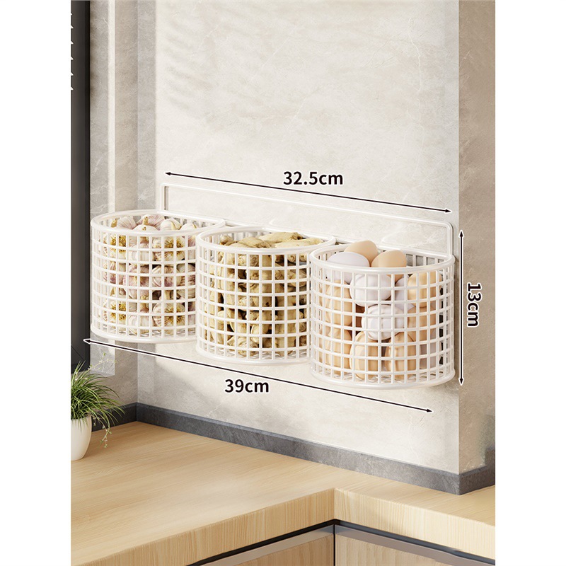Garlic and Ginger Storage Box, Multi-functional Kitchen Rack
