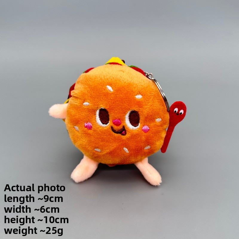 Creative French Fry Burger Backpack Pendant