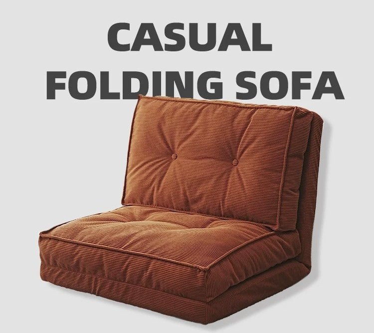 Floor sofa that can be reclined and leaned on