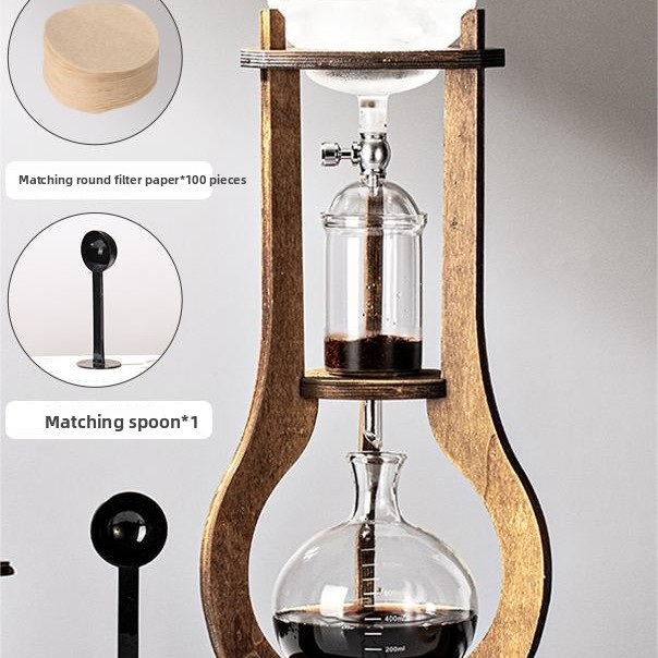 Wooden cold drip coffee maker cold brew pot