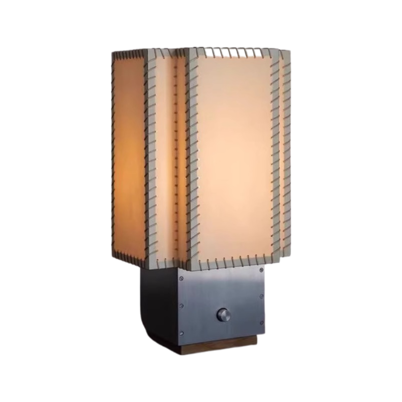 Medieval art niche design sheepskin paper table lamp